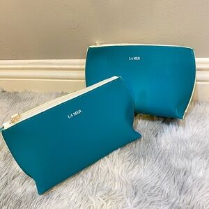 2Pc La Mer cosmetics bags